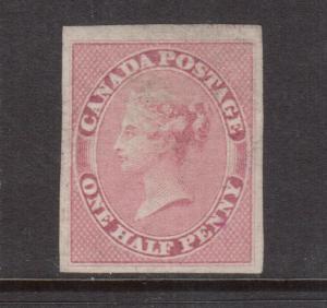 Canada #8 XF Mint Showing Imprint At Upper Margin