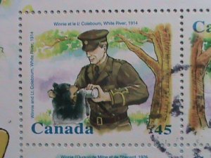 ​CANADA 1996 SC#  1621b  DISNEY CARTOON-WINNIE THE POOH USED-S/S- VF
