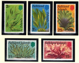 FALKLAND ISLANDS 1979 Kelp & Seaweed; Scott 282-86, SG 355-59; MNH
