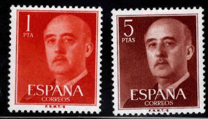 SPAIN Scott 937-938 FNMT-B  MNH* * Franco stamp set