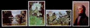 St Christopher Nevis Anguilla 397-400 MNH Lord Nelson, Architecture, Trees
