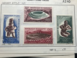DAHOMEY, #c85-88, Used