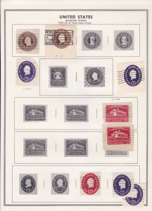 United States Envelope Stamps 1916-32 & 1925-52  Album Page Ref 45597