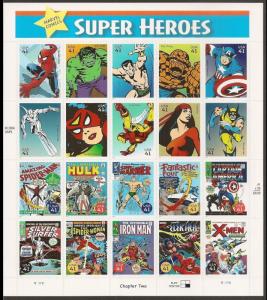 4159 Marvel Super Heroes Chapter Two 41¢ 2006  MNH Captain America Hulk Spider