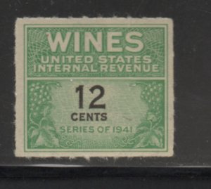 Scott # RE125   Wine single unused no gum as issued