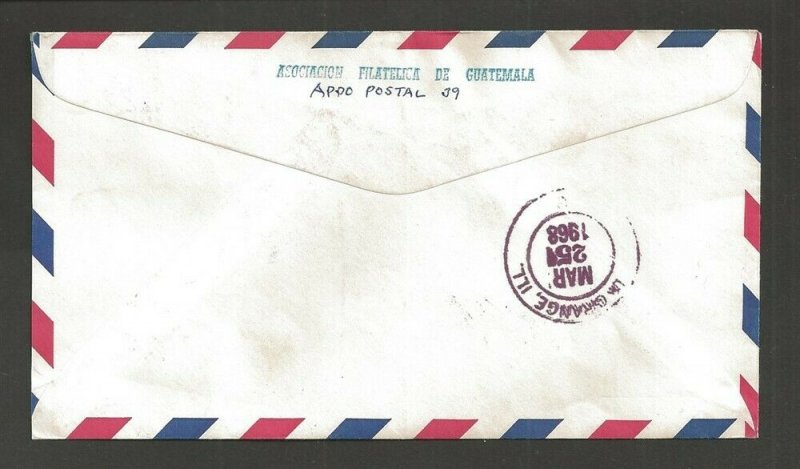 1968 Guatemala Boy Scouts Conference ovpt VIII Camporee commercial registered