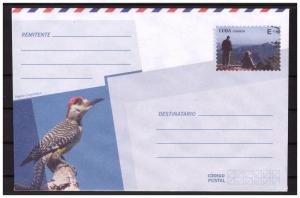 CUBA prestamped envelope 2018 Bird