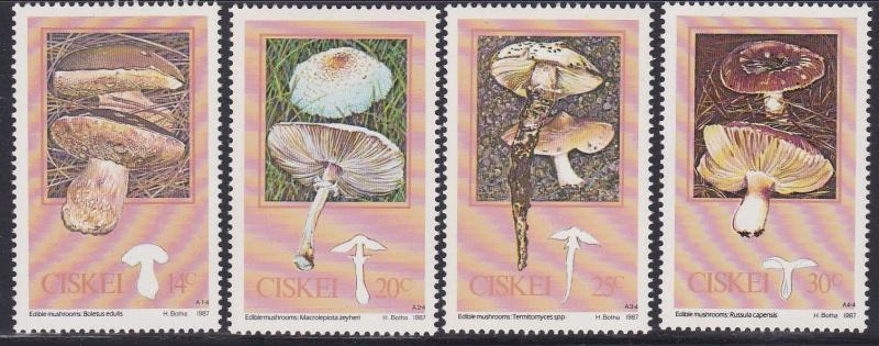 South Africa - Ciskei #102-5 F-VF Mint NH ** Mushrooms