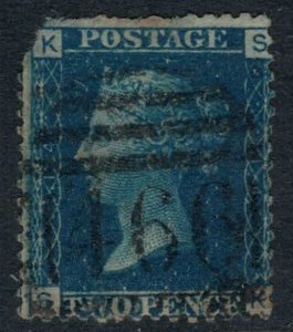 Great Britain #30 Plate 14  CV $35.00  Liverpool numeral cancellation