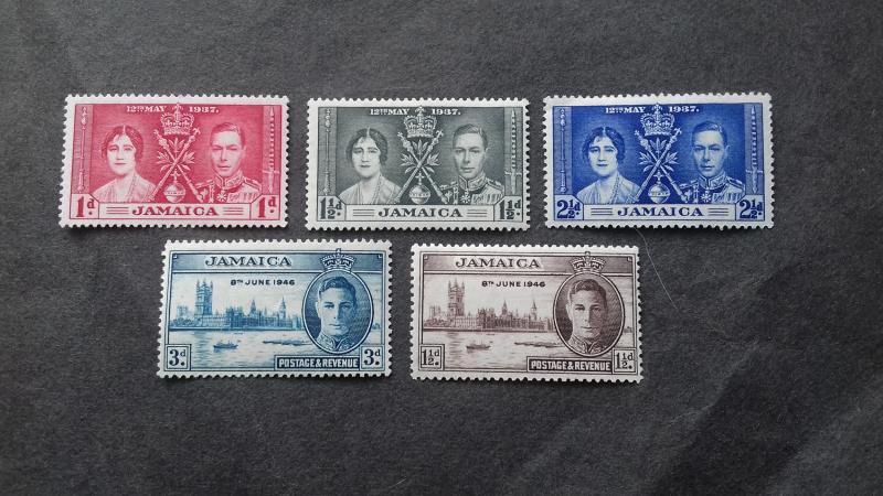 Jamaica 1937 Queen Elizabeth II & King George VI Mint