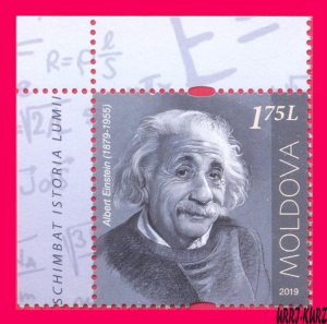 MOLDOVA 2019 Famous People Scientist Physicist Nobel Prize Winner A.Einstein 1v