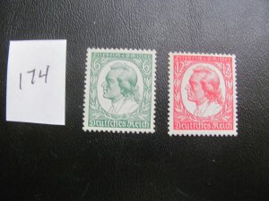 Germany 1935 MNH  SC 446-447 SET VF/XF 100 EUROS (174)