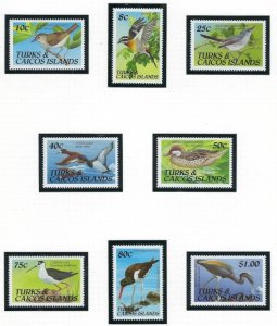 Turks and Caicos 859-66 MNH 1990 Birds (ak5488)