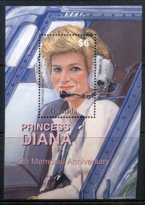 Grenada 2003 Princess Diana in Memoriam 5th Anniv. MS MUH