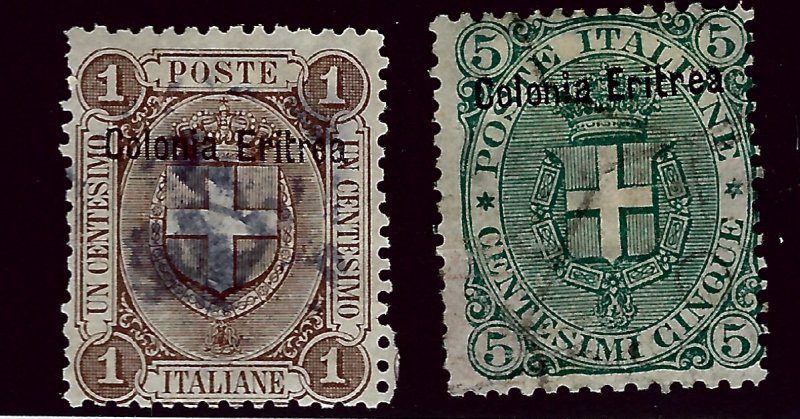 Eritrea SC#12, 14 Used Fine...Fill a spot!