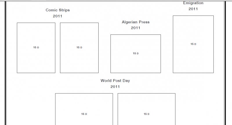 ALGERIA STAMP ALBUM PAGES 1924-2011 (165 PDF digital pages)