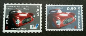 *FREE SHIP Italy Belgium Joint Issue Europalia 2003 Transport (stamp pair) MNH