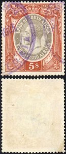 South Africa BF8 5/- Red-brown and Grey-brown