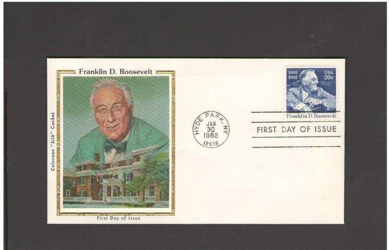 USA: #10 /**FRANKLIN ROOSEVELT-NY ** / SILK CACHET- FDI- Excellent Condition 