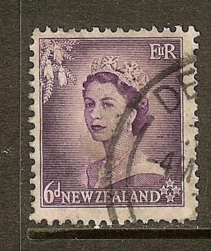 New Zealand, Scott #294, 6p Queen Elizabeth, Used