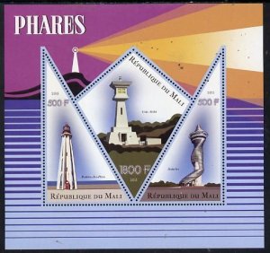 MALI - 2015 - Lighthouses - Perf 3v Sheet - MNH-Private Issue