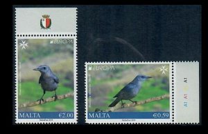 Malta 1649-1650 Europa Birds Set MNH