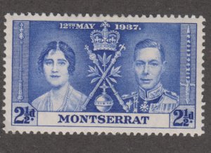 Montserrat 91 Coronation Issue 1937