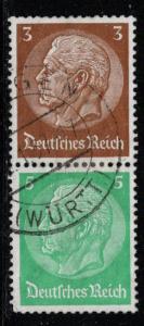 Germany Scott # 416, 418, used, se-tenant, Mi# S127