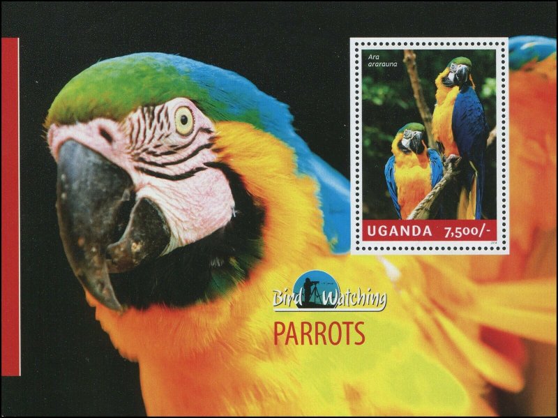 Uganda 2014 Sc 2124 Birds Parrot CV $6