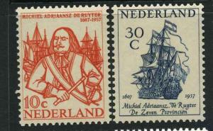 Netherlands Scott 370-371 MNH! Admiral M N de Ruyter!