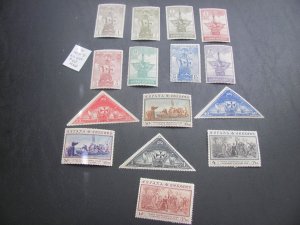 SPAIN 1930  MNH SC 418-431 SET  VF/XF  $120 (154)