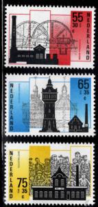 Netherlands Scott B626-B628 MNH**  1987 Indurstry set