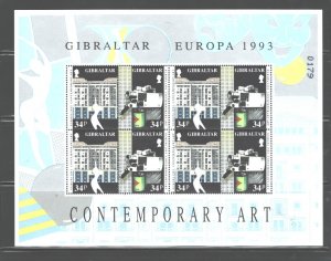 GIBRALTAR,1993 #627a-629a, MNH; PAIR=$3.20; BLOCS=$16.00