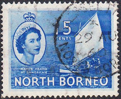 North Borneo #268 Used