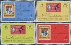 Solomon Islands 1974 SG262-265 New Constitution set MNH