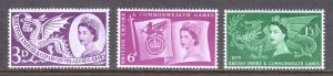 Great Britain - Scott #338-340 - MH - SCV $2.70