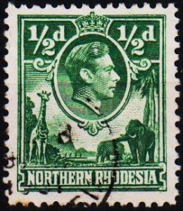 Northern Rhodesia. 1938 1/2d S.G.25 Fine Used