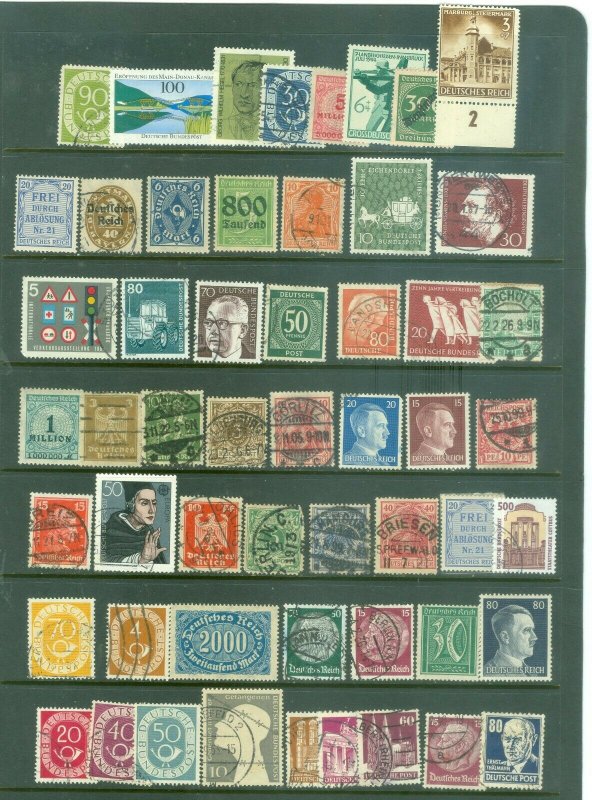 Bargains galore Germany 53 used stamp mini collection #4