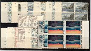 Faroe Islands Scott 7-20 Mint NH blocks (Catalog Value $65.40)