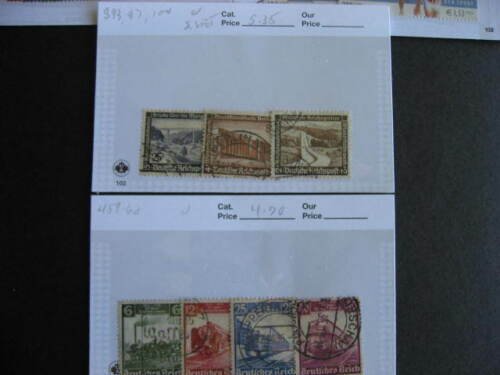 West Germany better stuff assembled in 6 sales cards,many nice semi postal sets! 