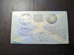 1932 USA Airmail Cover New York NY to La Paz Bolivia Augusto Elsner