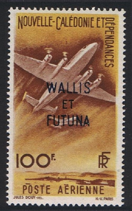 Wallis and Futuna Airmail Ovpt 100f 1949 MNH SG#158