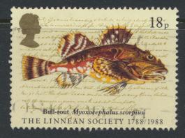 Great Britain SG 1380 -  Used - Linnean Society