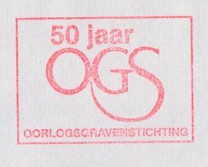 Meter cover Netherlands 1996 50 Years OGS - Netherlands War Graves Foundation