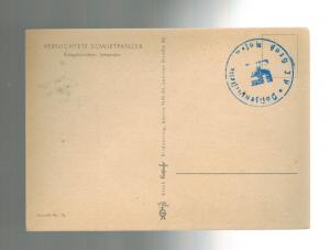 WW 2 Germany Gross Rosen Concentration Camp Cancel Postcard of Soviet Tank