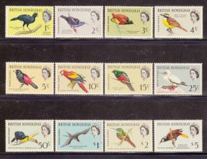 British Honduras 167-178 VF-MLH set nice colors cv $ 75 ! see pic !