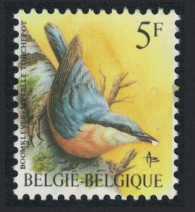 Belgium Eurasian Nuthatch Bird Buzin 5f White gum 1988 MNH SC#1224 SG#2849