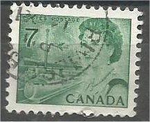 CANADA, 1971, used 7c, Queen Elizabeth II, Scott 543