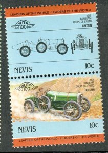 Nevis #291 Classic Cars MNH pair