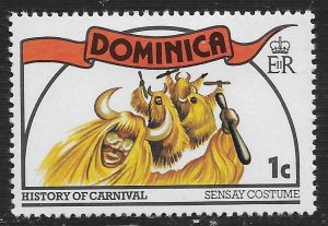 Dominica #556 1c Masqueraders - Sensay Costume ~ MH